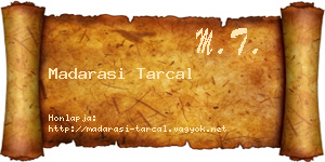Madarasi Tarcal névjegykártya